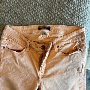 Paige Low Rise Skinny Jeans Light orange/Peach
